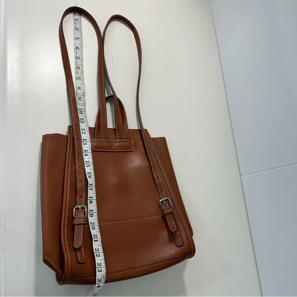 Zara Brown Faux Leather 12x11x5 Backpack